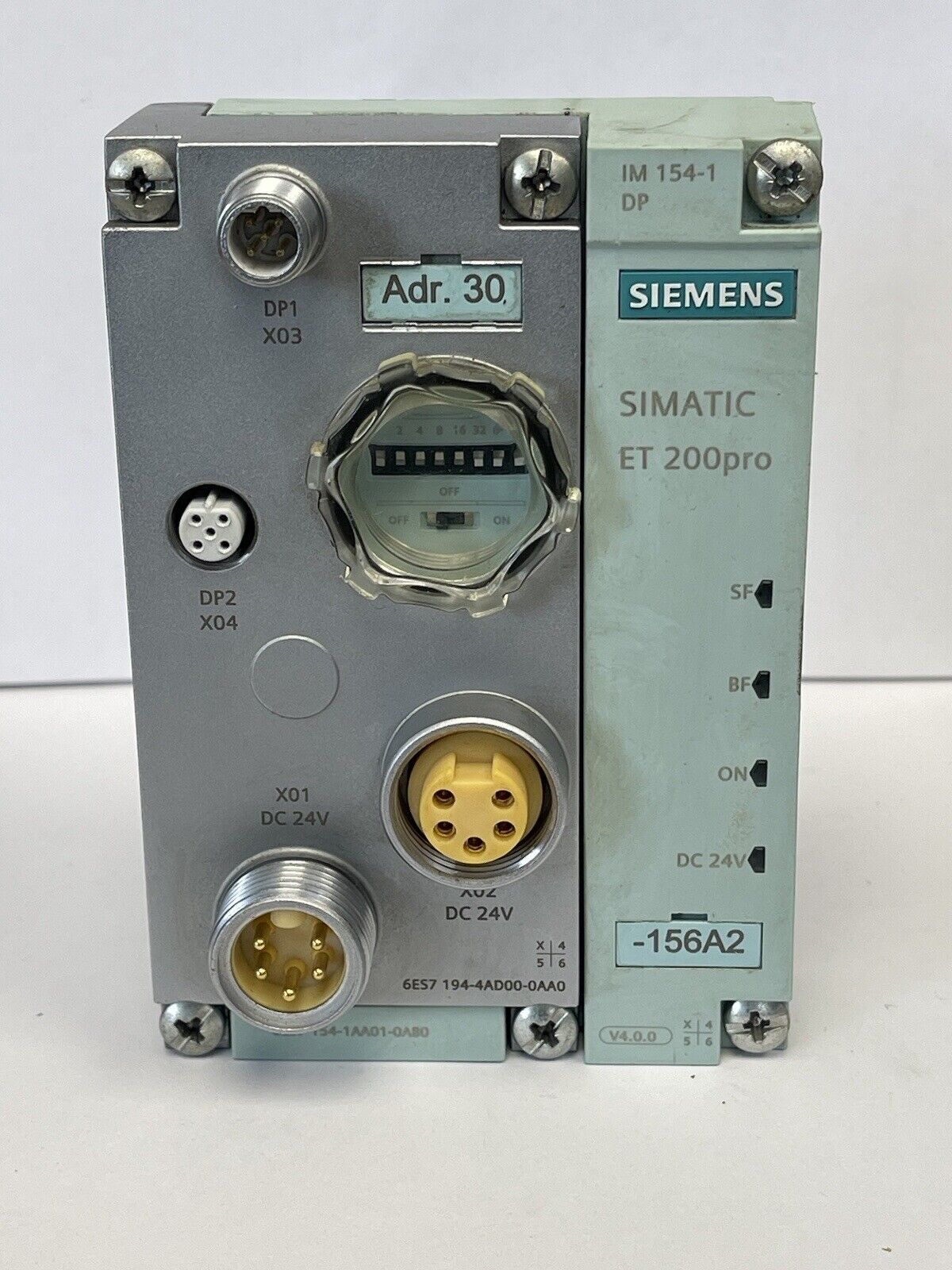 SIEMENS - SIMATIC ET200Pro IM154-1 DP PROFIBUS MODULE 6ES7 194-4AD00-0AA0