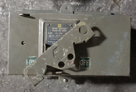 Square D SD-3603 30 Amp 600 VAC QMB Saflex Plug-In Unit 3 Phase 3 Wire SD3603