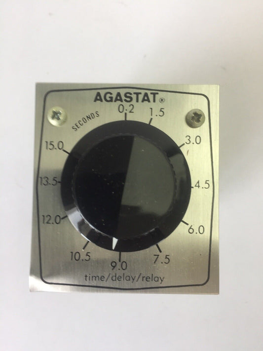 AGASTAT 2412BCLY TIME DELAY RELAY 240VAC 10A 1/4HP 0.2-15 SECONDS