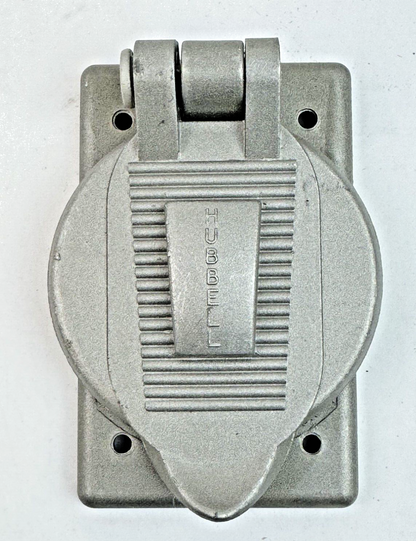 HUBBELL - HBL23007 - WEATHERPROOF CAST ALUMINUM COVER PLATE WITH LIFT COVER