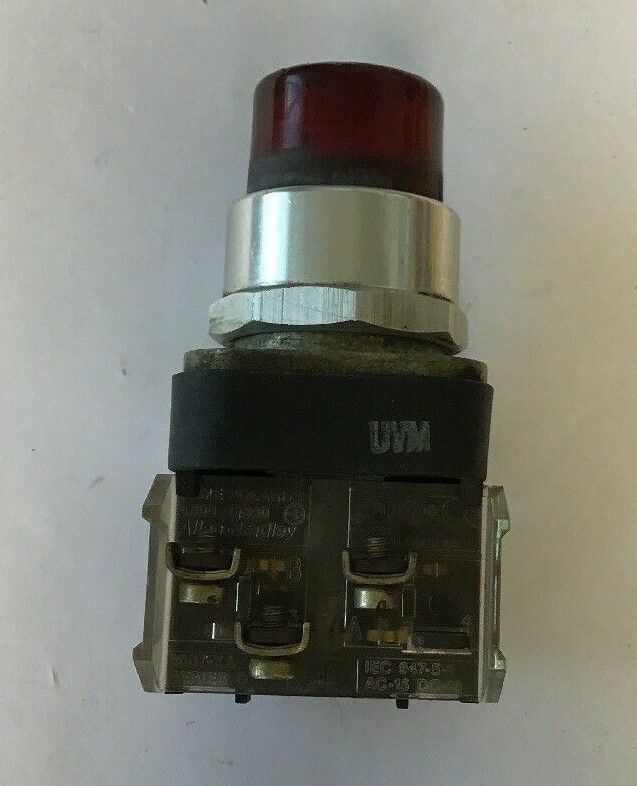 ALLEN BRADLEY 800T-QA24 RED PUSH BUTTON SER T 24V AC/DC194BBX2