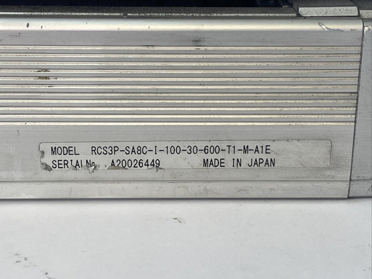 IAI RCS3P-SA8C-I-100-30-600-T1-M-A1E CYLINDER LINEAR ACTUATOR