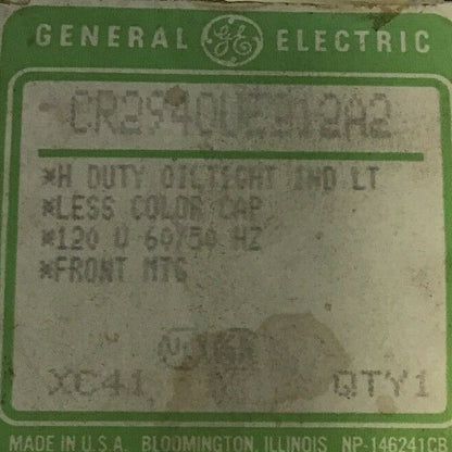 GE CR2940UE312A2 INDICATOR LIGHT NO CAP 468C452-02  120V 60/50HZ 6058829