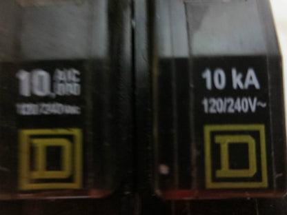 SQUARE D QO120 CIRCUIT BREAKER 20A / 10kV / 120/240V / 1-POLE -***LOTOF4***
