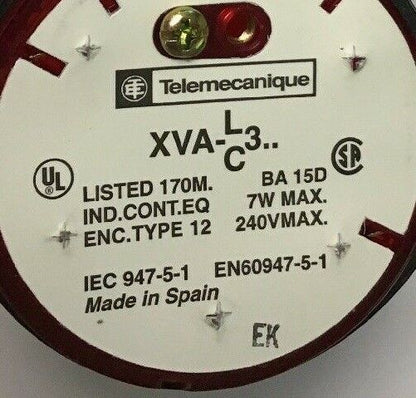 TELEMECANIQUE XVAC341 STACKABLE RED LENS