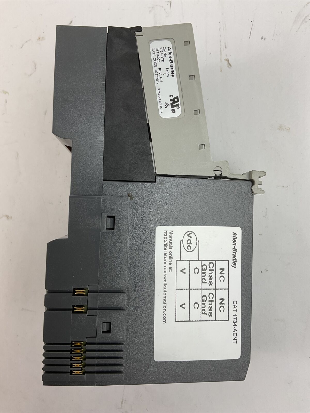 ALLEN BRADLEY 1734-AENT SER A F/W 3.010 ETHERNET/IP I/O ADAPTER