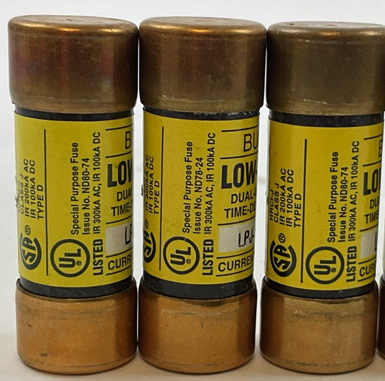 BUSS LPJ-8SP LOW-PEAK FUSE 8AMP 600VAC 300VDC (LOT OF 6)