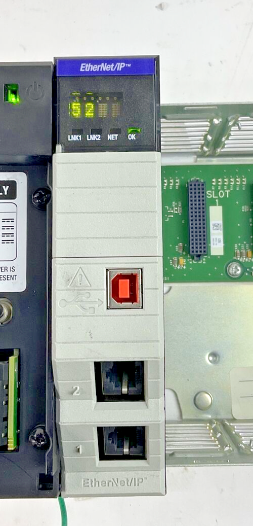 ALLEN BRADLEY 1756-EN2TR HI-CAP ENET/IP MODULE SER.C FW10.007 1A 5.1VDC