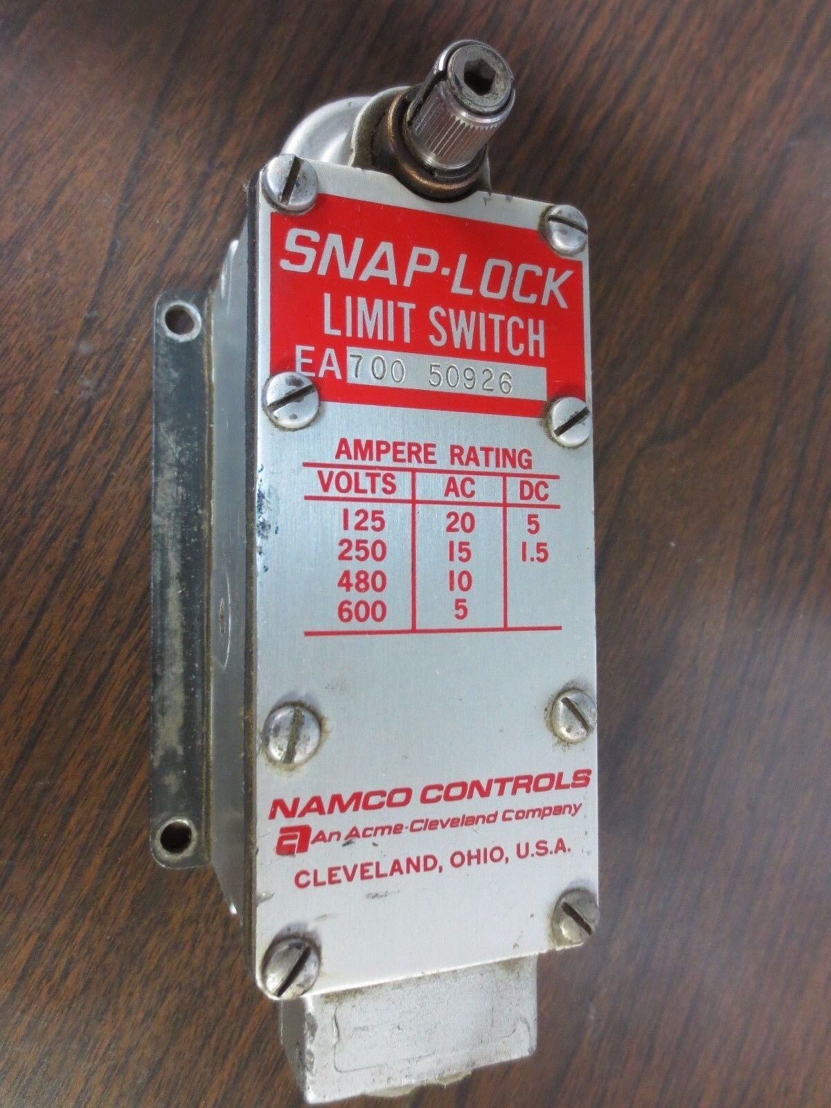 NAMCO EA700-50926 SNAP-LOCK LIMIT SWITCH