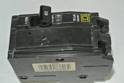 SQUARE D CIRCUIT BREAKER - 2-POLE, 1 THROW - 60A