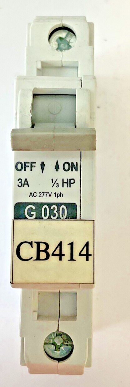ALLEN BRADLEY 1492-CB1 G030 CIRCUIT BREAKER  3A SER.C 1/3HP 277VAC 1PH**LOTOF4**
