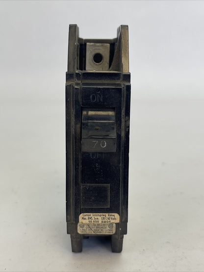 GE THQC1170 CIRCUIT BREAKER 70AMP 1POLE 120/240VAC