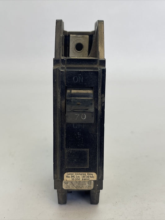 GE THQC1170 CIRCUIT BREAKER 70AMP 1POLE 120/240VAC