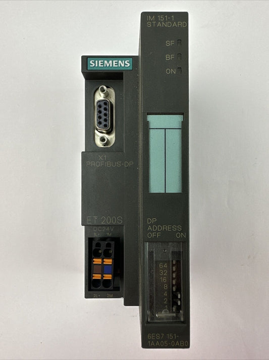 SIEMENS 1P 6ES7 151-1AA05-0AB0 INTERFACE MODULE 24VDC