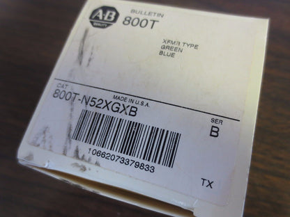 ALLEN-BRADLEY 800T-N52XRXG - XFMR 30mm CLUSTER PILOT LIGHT CAP - NEW SURPLUS