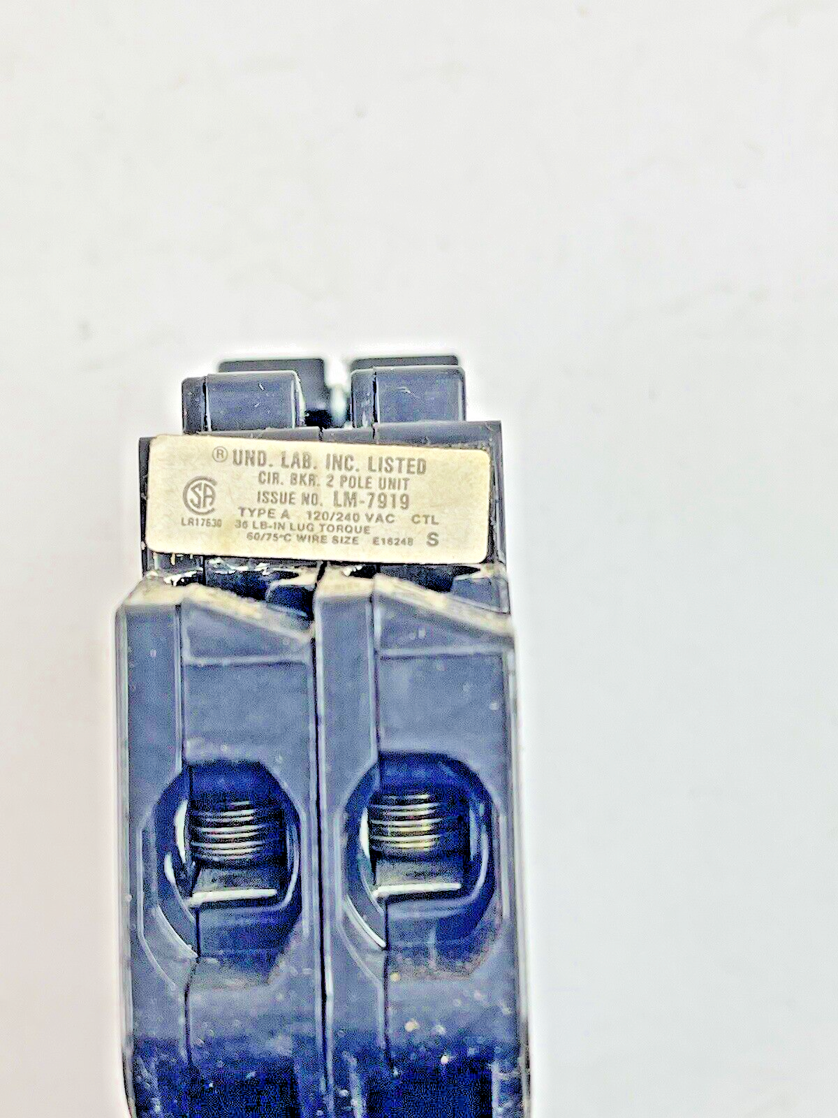CHALLENGER *BOX OF 10* - A-21 - 15A, 2 POLE TYPE - CIRCUIT BREAKERS- 120/240 VAC