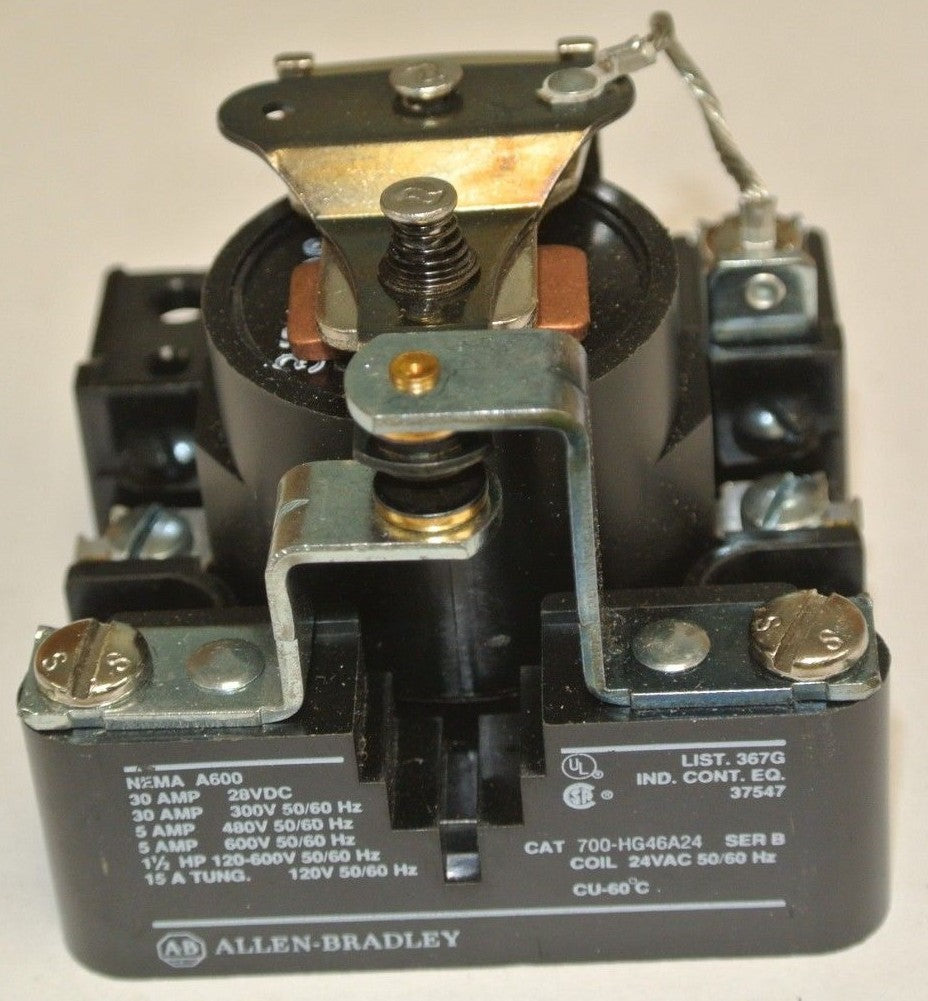 ALLEN-BRADLEY 700-HG26A24 CONTROL RELAY / SPDT / 30A / 24VAC / NEW SURPLUS