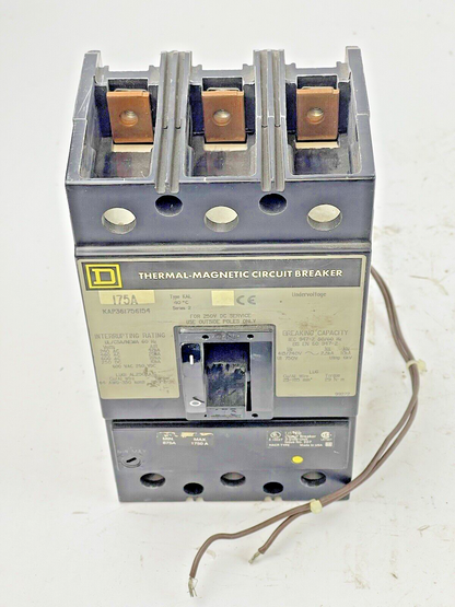 SQUARE D - KAP361756154 - MAGNETIC CIRCUIT BREAKER - 175 AMP, 3 POLE, 600 VAC