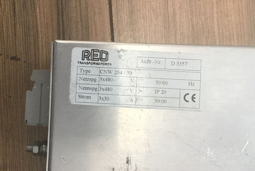 REO CNW204/30 3PHASE 3LEITER NETZFILTER 480V 50/60HZ 30A