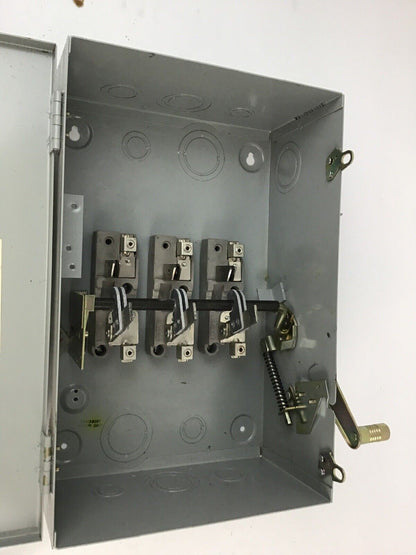 FEDERAL PACIFIC/CHALLENGER GEN DUTY SAFETY SWITCH G7132 100AMP 240VAC/250VDC