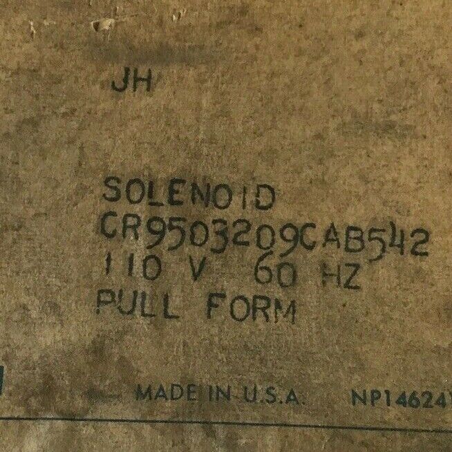 GENERAL ELECTRIC CR9503209CAB542 SOLENOID 110V 60HZ