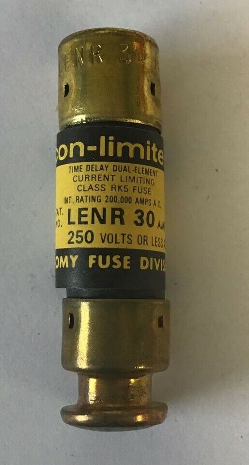 ECONOMY LENR 30 FUSE CLASS RK5 ECON-LIMITER 250VAC 30A ***LOTOF10***