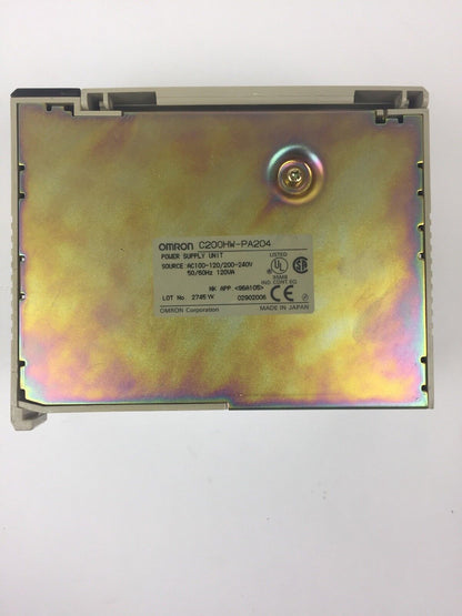 OMRON C200HW-PA204 POWER SUPPLY UNIT AC100-120/200-240V 50/60HZ 120VA