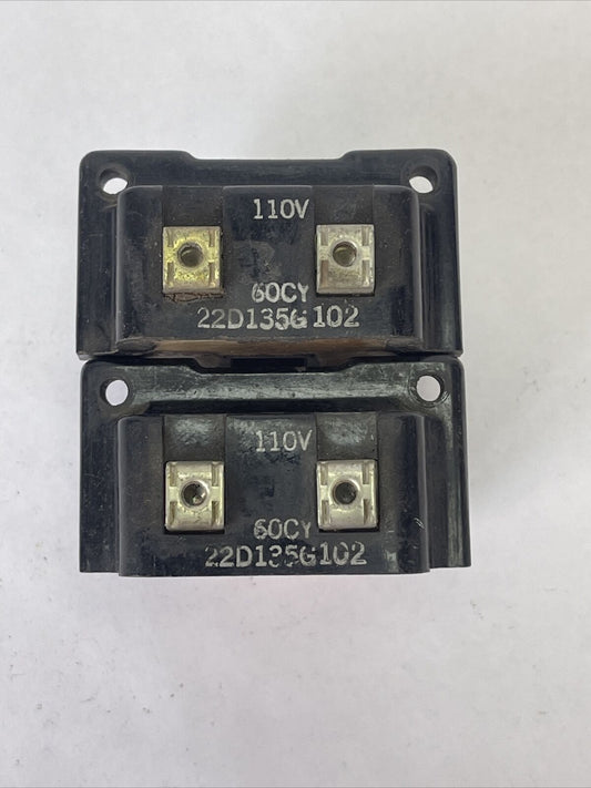 GE 22D135G102 COIL 110V 60CY (LOT OF 2)