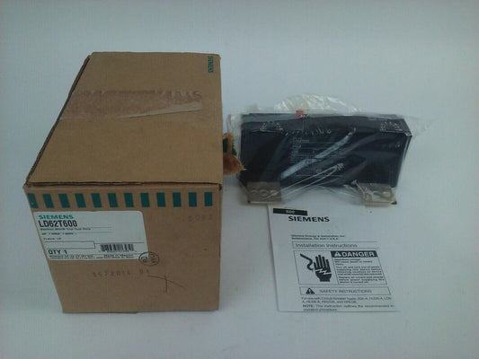 SIEMENS LD62T600 SENTRON MCCB TRIP UNIT ONLY 2P 600A 600V FRAME LD TYPE LD6