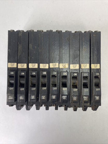 SQUARE D YIB-IDB BLANK UNIT CIRCUIT BREAKER (LOT OF 9)