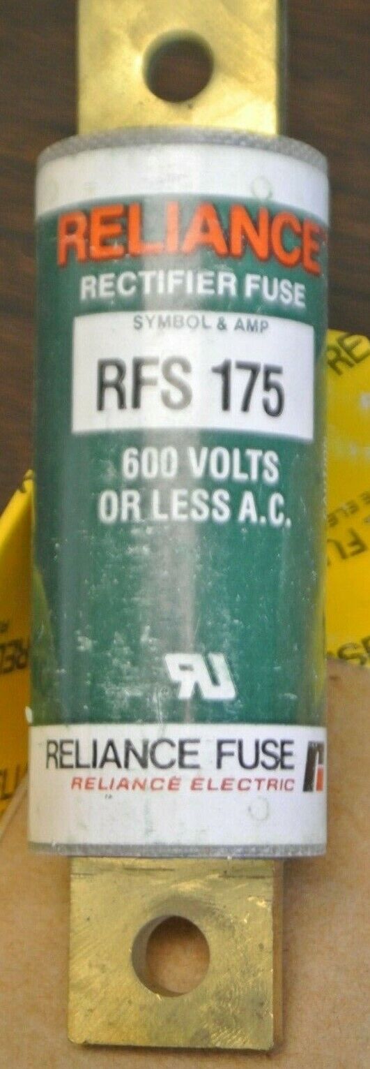 RELIANCE RFS175 RECTIFIER / SEMICONDUCTOR FUSE / 175A / 600VAC / NEW SURPLUS