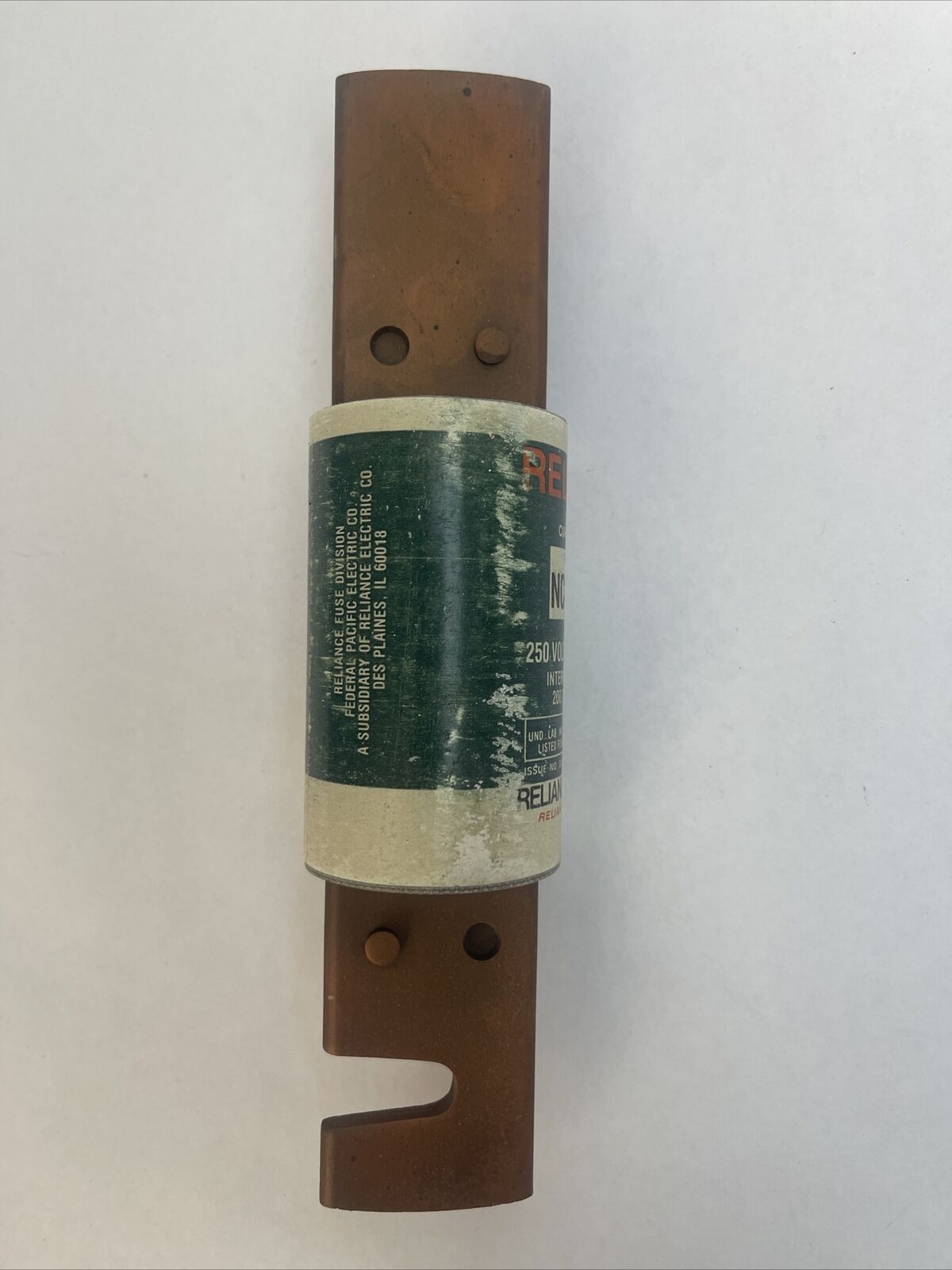 RELIANCE NCLR400 CURRENT LIMITING CLASS RK1 FUSE 250VAC 400AMP