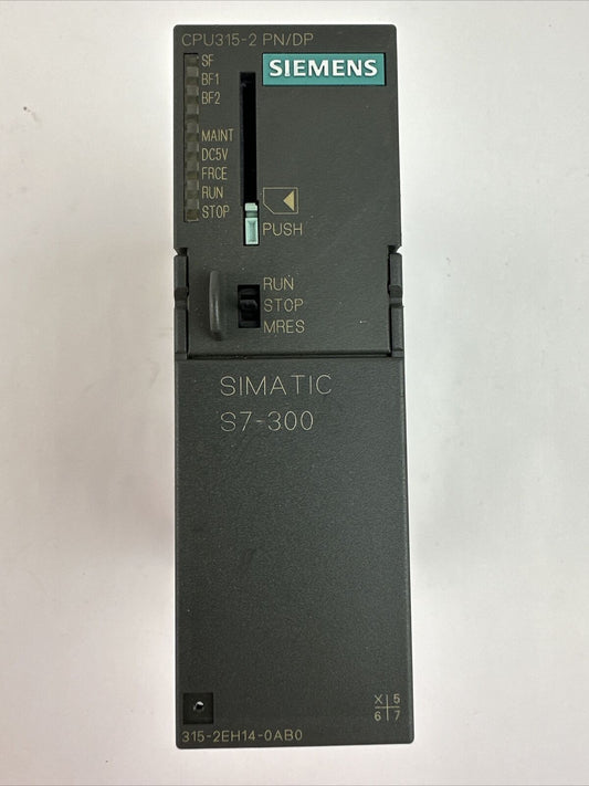 SIEMENS 1P 6ES7 315-2EH14-0AB0 SIMATIC S7-300 CPU 315-2 PN/DP 24VDC