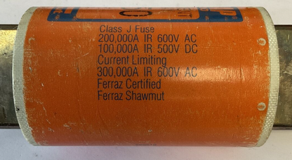 FERRAZ SHAWMUT AJT350 AMP TRAP 2000 600VAC 500VDC 350A CLASS J