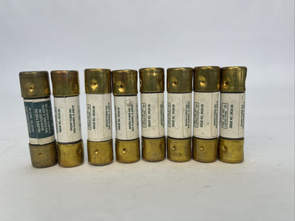 RELIANCE/BRUSH KON10 ONE TIME CLASS K5 FUSE 10AMP 250VAC (LOT OF 8)