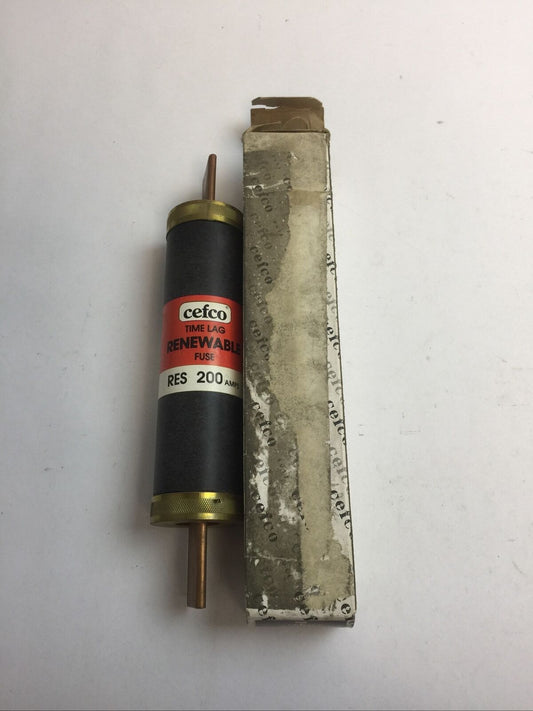 CEFCO RES200 CLASS H TIME LAG RENEWABLE FUSE 200AMP 600VAC