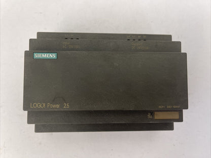 SIEMENS 1P 6EP1332-1SH41 POWER SUPPLY INPUT 120-230VAC OUTPUT 24VDC 2.5A