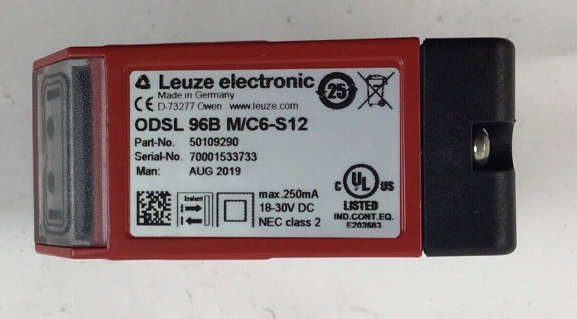 LEUZE ELECTRONIC ODSL96BM/C6-S12 OPTICAL DISTANCE SENSOR 30VDC 250MA