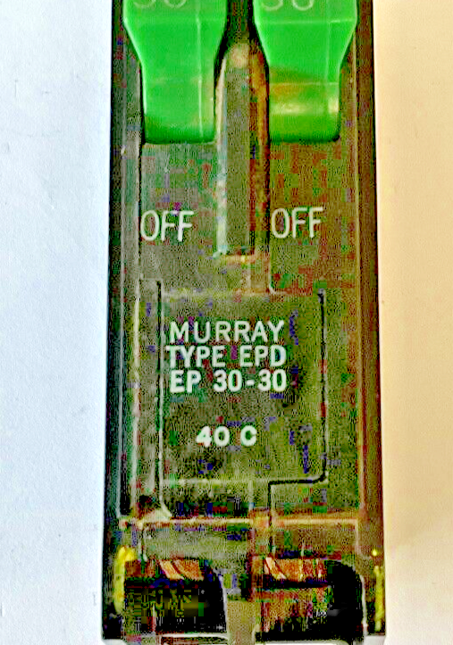 MURRAY EP 30-30 CIRCUIT BREAKER TYPE EPD 2POLE 30A