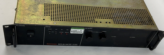 SORENSEN DCS 20-150 PROGRAMMABLE POWER SUPPLY 0-20VOLTS 0-150AMPS 250VAC 47-63HZ