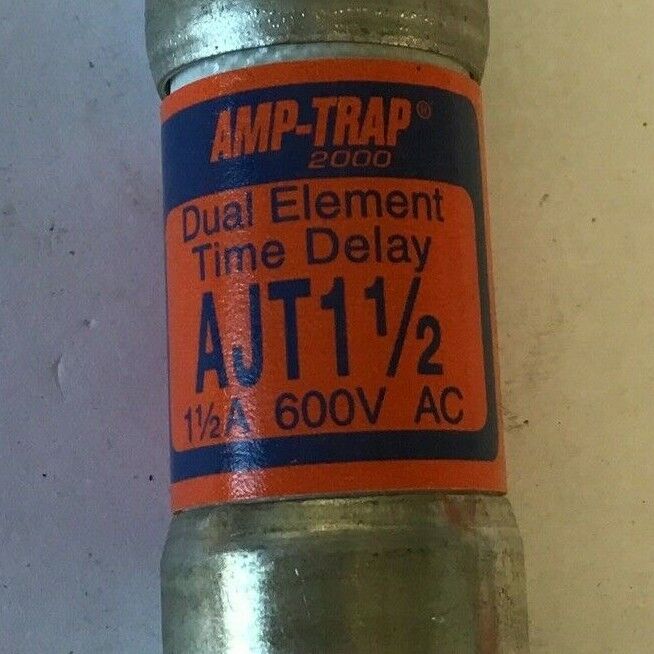 FERRAZ SHAWMUT AJT1-1/2 AMP-TRAP 2000 FUSE 1-1/2AMP 600V ***LOTOF10***