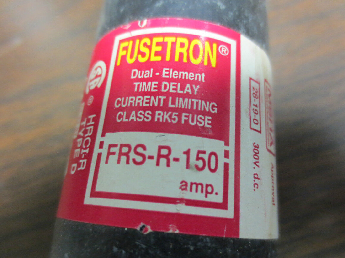 BUSSMANN FRS-R-150 FUSETRON TIME-DELAY FUSE 150A 600VAC 300VDC - LOT of 2