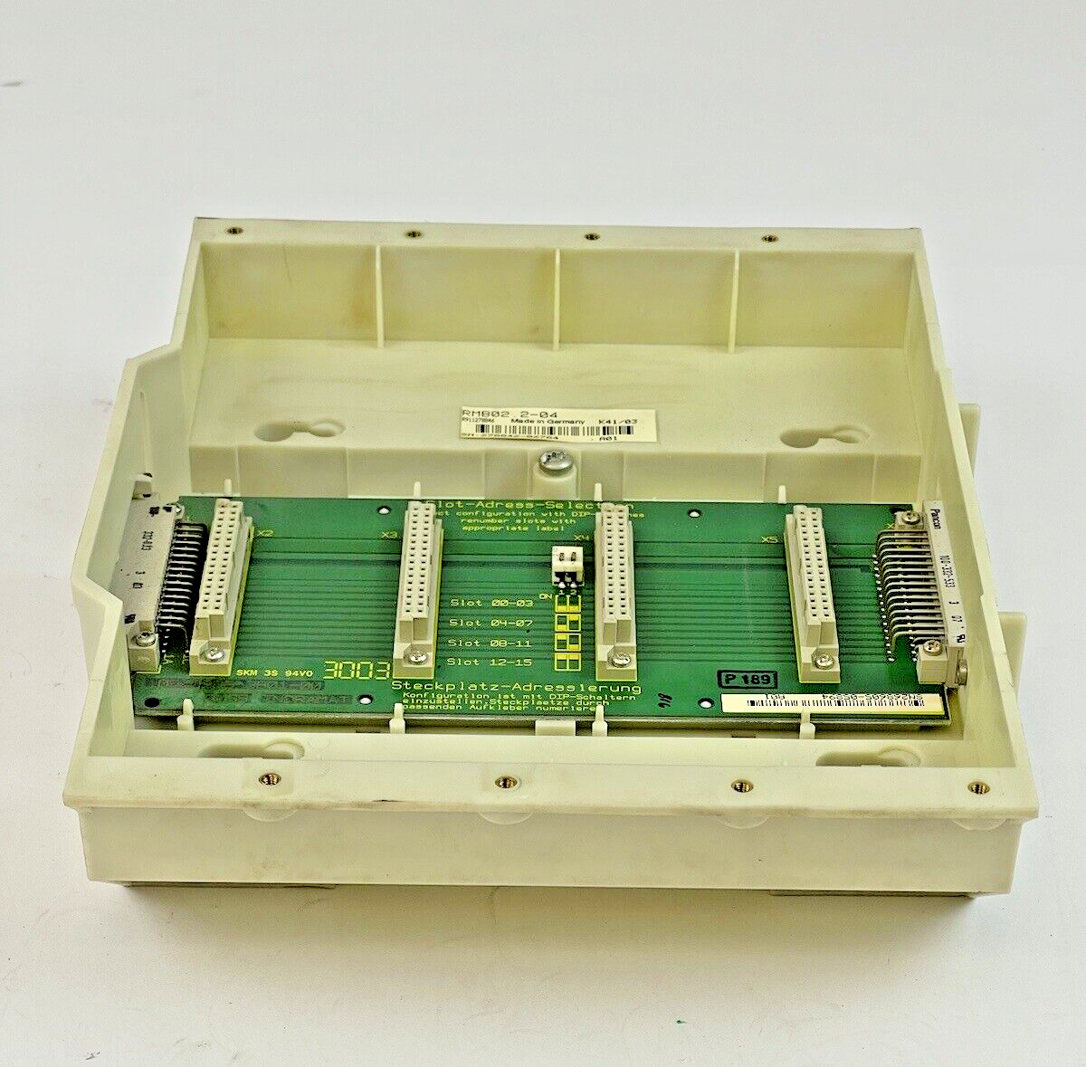 INDRAMAT - REXROTH - RMB02.2-04 - BASE PLATE - 4 SLOT BASE MODULE