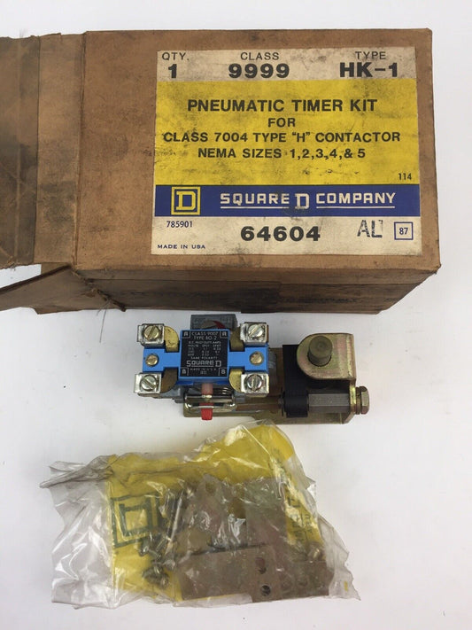 SQUARE D 9999 HK-1 PNEUMATIC TIMER KIT FOR CLASS 7004 TYPE H CONTACTOR NEMA SIZE