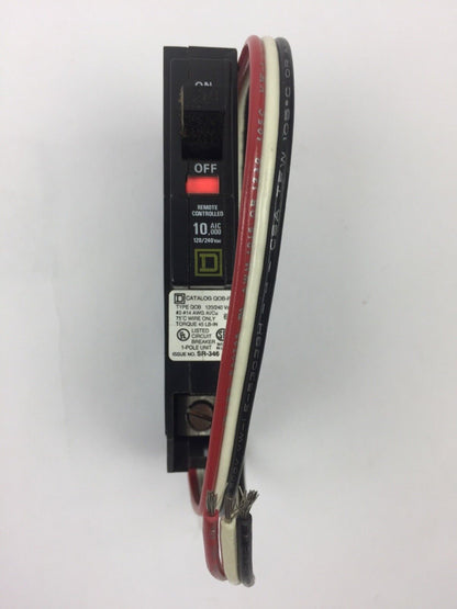 SQUARE D QOB120PL 20A 1 POLE 120/240V 50/60HZ 10,000 AIR/A NOM CIRCUIT BREAKER