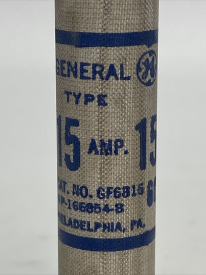 GE GF6B15 FUSE 15AMP 600V (LOT OF 6)