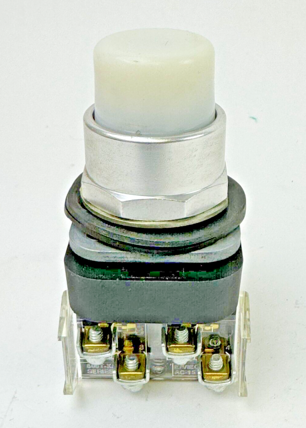 ALLEN-BRADLEY - 800T-QBH2W SER. U -WHITE LED MOMENTARY PUSH BUTTON W/ 800TC-N374