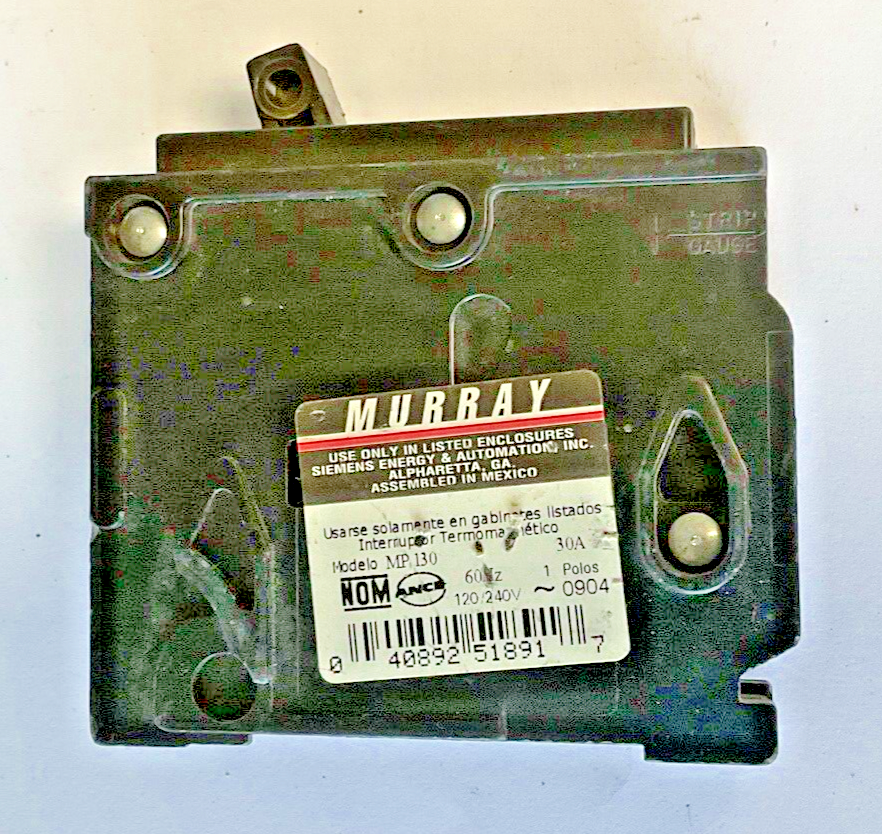 MURRAY MP115(2) WITH MP130(2) CIRCUIT BREAKER 15A & 30A **4 BREAKERS**