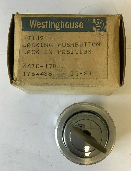 WESTINGHOUSE OT1J9 LOCKING PUSHBUTTON LOCK IN POSTION 0T1J9