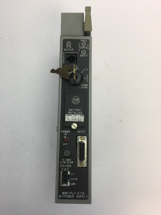 ALLEN BRADLEY 1772-LXP  SER D FIRMWARE REV C OUTPUT 5VDC 4A INPUT 120/240VAC